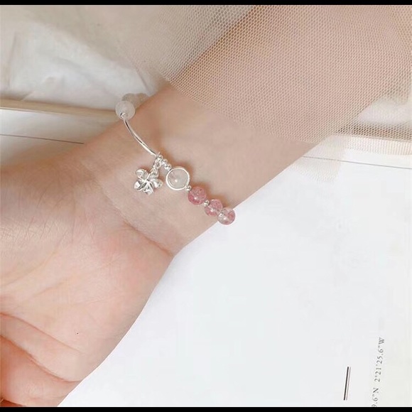 Quartz/Moonstone/Sterling bracelets - Picture 5 of 7